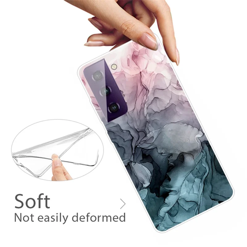 Marble Pattern TPU Cell Phone Case for Samsung Galaxy S21 FE - Style A