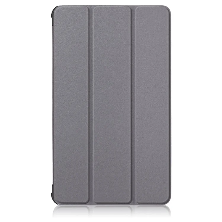 Tri-fold Leather Stand Case for Samsung Galaxy Tab A7 Lite T220/T225 8.7-Inch - Grey