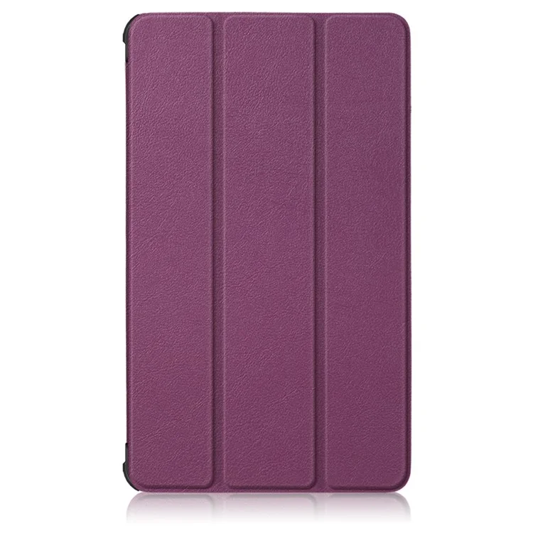 Custodia in pelle pieghevole a tre ante per Samsung Galaxy Tab A7 Lite T220/T225 da 8,7 pollici - Viola