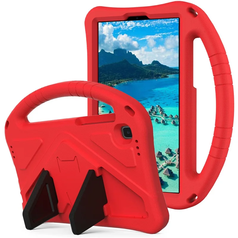 Kickstand Design Shockproof EVA Tablet Covering Case for Samsung Galaxy Tab A7 Lite - Red