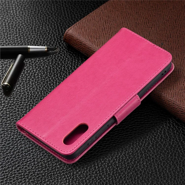 Imprint Butterflies Flower Wallet Stand Teather Case Для Samsung Galaxy A02/M02 - Роза