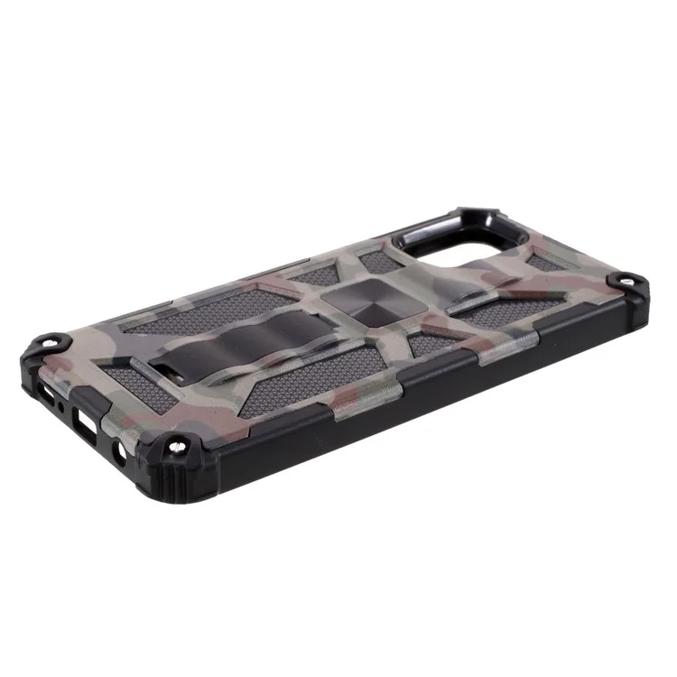 Design Mimetico Ben Protetto Staccabile 2 In 1 Shell Protettivo Del Telefono Con Foglio Di Magneti Per Samsung Galaxy A71 5G SM-A716 - Army Green