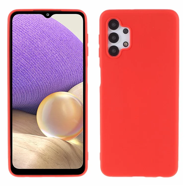 Matte TPU Case for Samsung Galaxy A32 5G/M32 5G Mobile Phone Case - Red