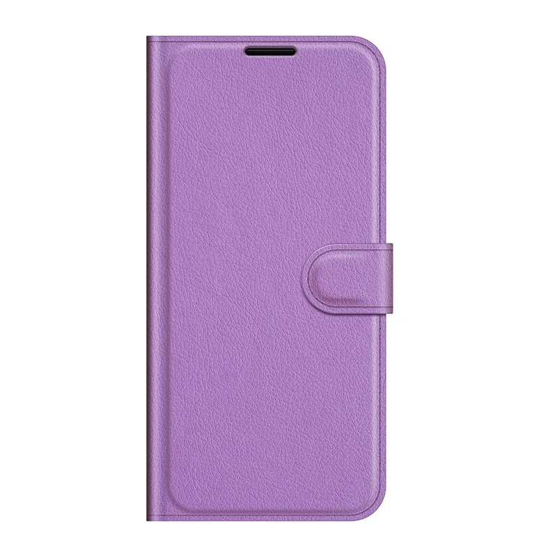 Wallet Design Litchi Texture Leather Phone Case with Stand for Samsung Galaxy A22 4G (EU Version) - Purple