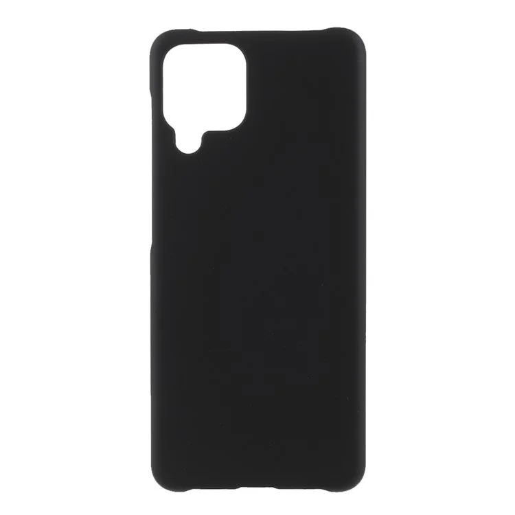 Gummierter PC Hardcase-handjabdeckung Für Samsung Galaxy A22 4G (EU-Version) - Schwarz