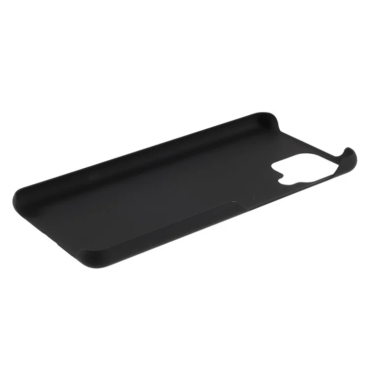 Gummierter PC Hardcase-handjabdeckung Für Samsung Galaxy A22 4G (EU-Version) - Schwarz