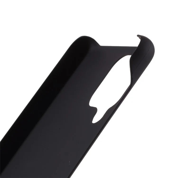 Gummierter PC Hardcase-handjabdeckung Für Samsung Galaxy A22 4G (EU-Version) - Schwarz