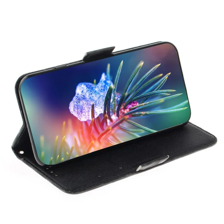 Light Spot Decor Pattern Printing Wallet Stand Leather Case with Strap for Samsung Galaxy S21 FE/S21 Fan Edition - Mandala Flower