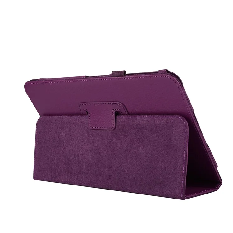 Litchi Grain Smart Leather Case for Samsung Galaxy Tab A 10.1 (2016) T580 T585 - Purple