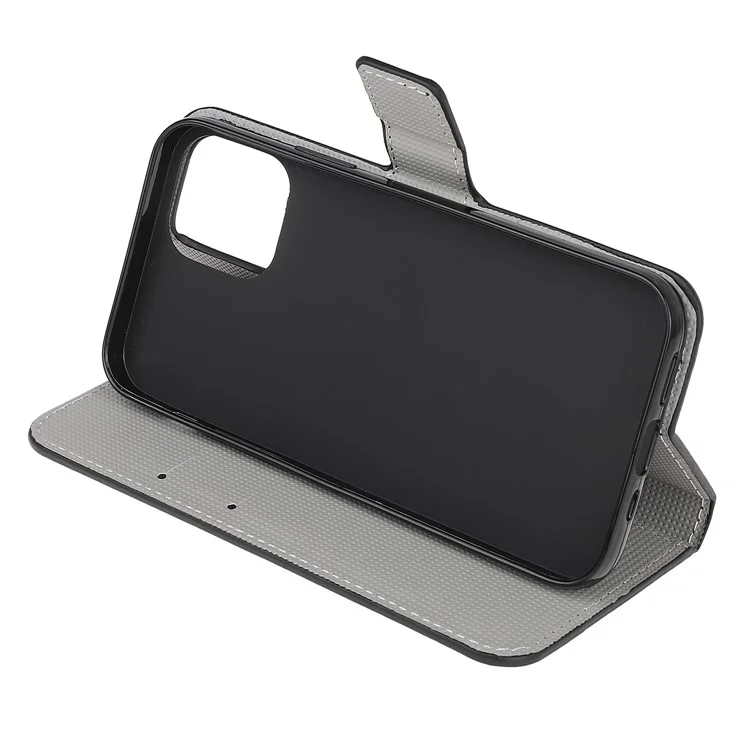 Custodia protettiva con motivo a portafoglio, stampa in pelle con supporto per Samsung Galaxy A22 5G (versione UE) - Farfalla Colorata