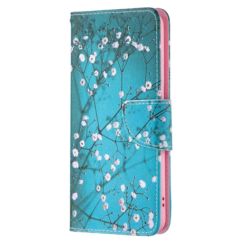 Full Protection Hot Style Magnetic Leather Wallet Case with Pattern Printing for Samsung Galaxy S21 FE 5G - Wintersweet