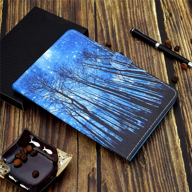 Pattern Printing Design Leather Full Protection Tablet Case for Samsung Galaxy Tab A7 Lite T220 / T225 - Grove