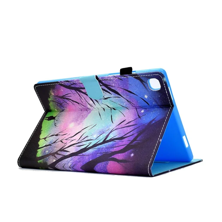 Musterdruckdesign Leder Full Protection Tablet Hülle Für Samsung Galaxy Tab A7 Lite T220 / T225 - Stary Sky