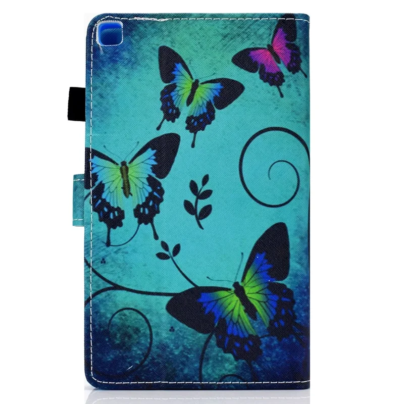 Pattern Printing Design Leather Full Protection Tablet Case for Samsung Galaxy Tab A7 Lite T220 / T225 - Big Butterfly