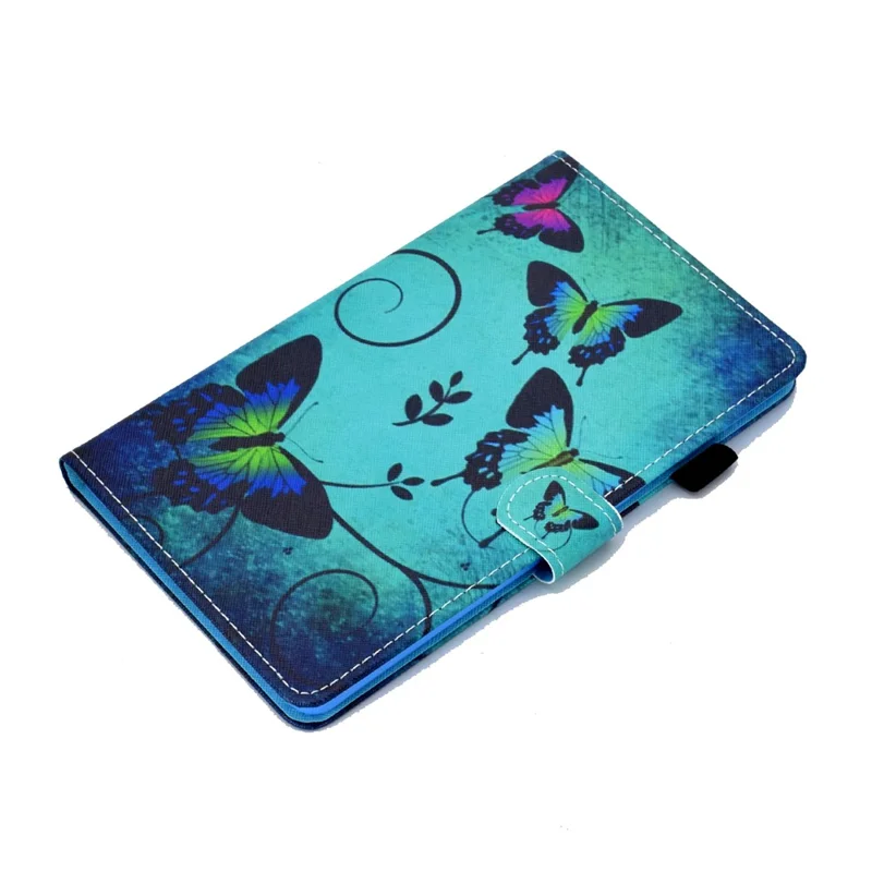 Pattern Printing Design Leather Full Protection Tablet Case for Samsung Galaxy Tab A7 Lite T220 / T225 - Big Butterfly