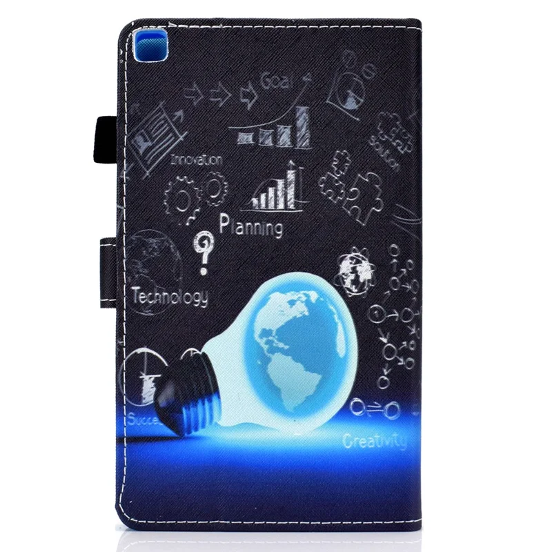 Pattern Printing Design Leather Full Protection Tablet Case for Samsung Galaxy Tab A7 Lite T220 / T225 - Bulb