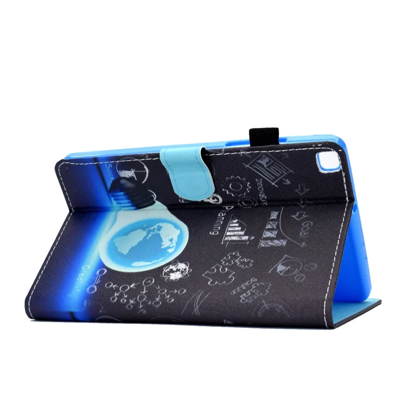 Pattern Printing Design Leather Full Protection Tablet Case for Samsung Galaxy Tab A7 Lite T220 / T225 - Bulb