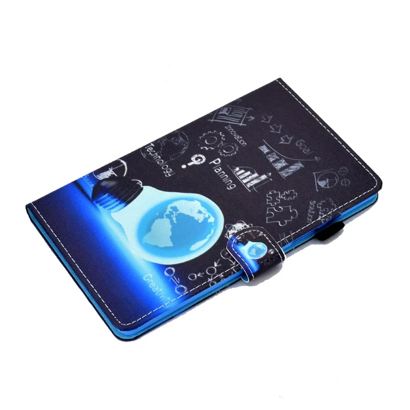 Pattern Printing Design Leather Full Protection Tablet Case for Samsung Galaxy Tab A7 Lite T220 / T225 - Bulb