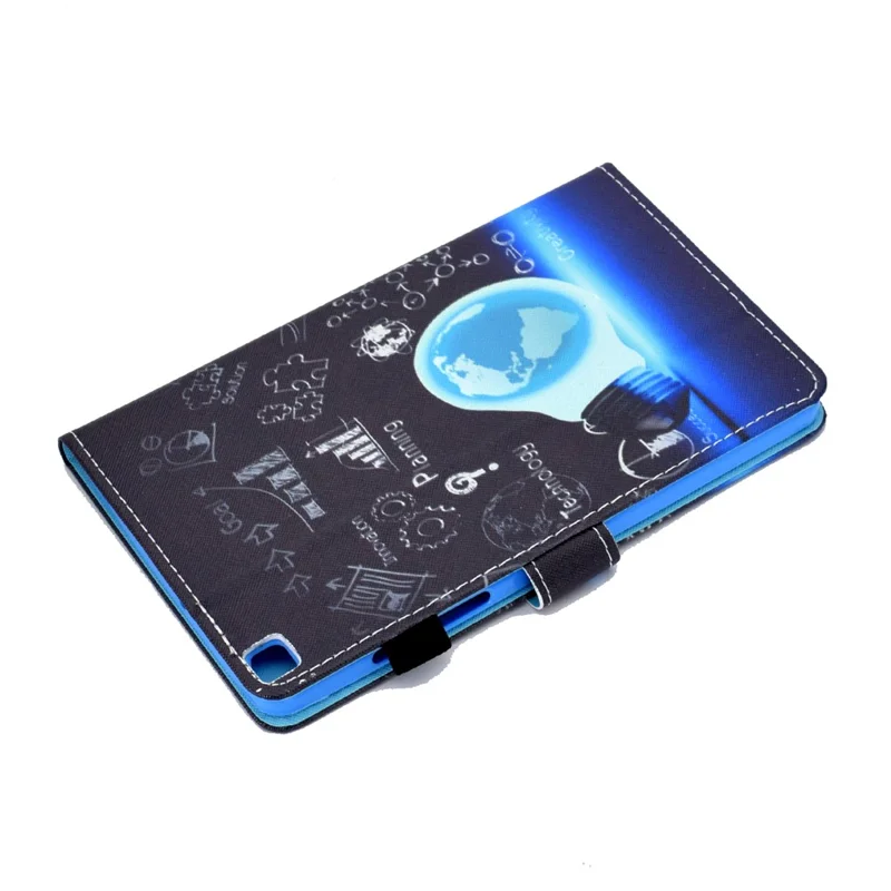 Pattern Printing Design Leather Full Protection Tablet Case for Samsung Galaxy Tab A7 Lite T220 / T225 - Bulb