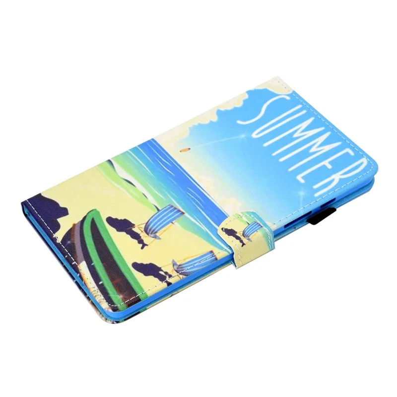 Pattern Printing Design Leather Full Protection Tablet Case for Samsung Galaxy Tab A7 Lite T220 / T225 - Summer