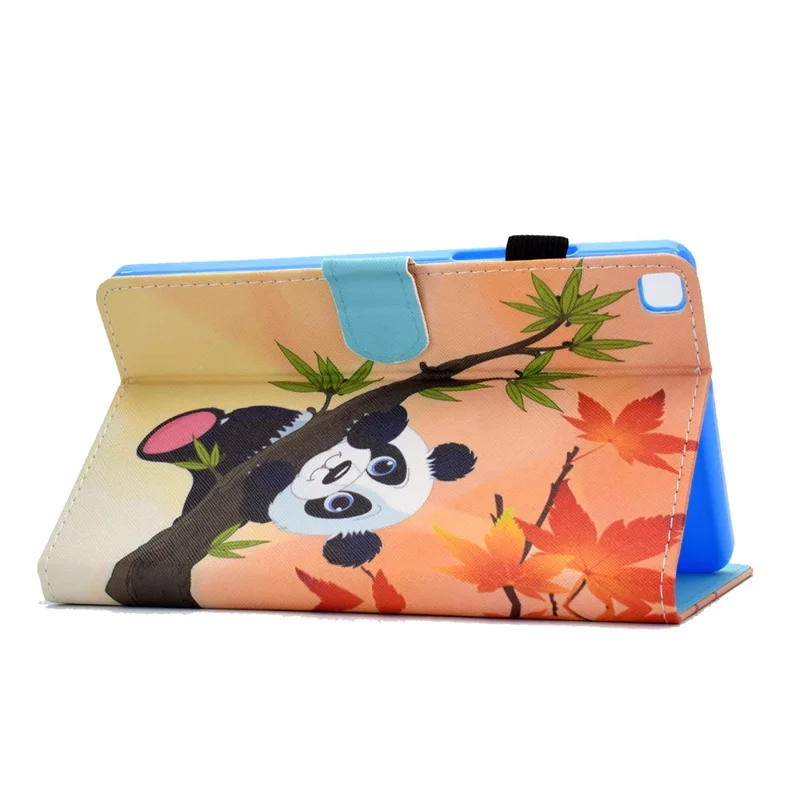Pattern Printing Design Leather Full Protection Tablet Case for Samsung Galaxy Tab A7 Lite T220 / T225 - Panda