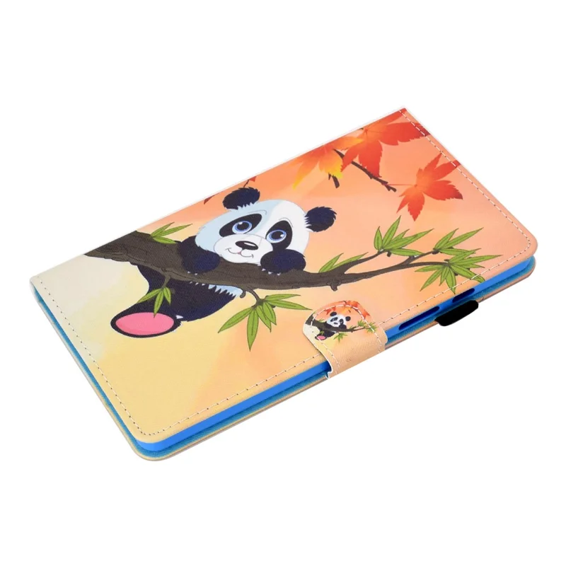 Pattern Printing Design Leather Full Protection Tablet Case for Samsung Galaxy Tab A7 Lite T220 / T225 - Panda