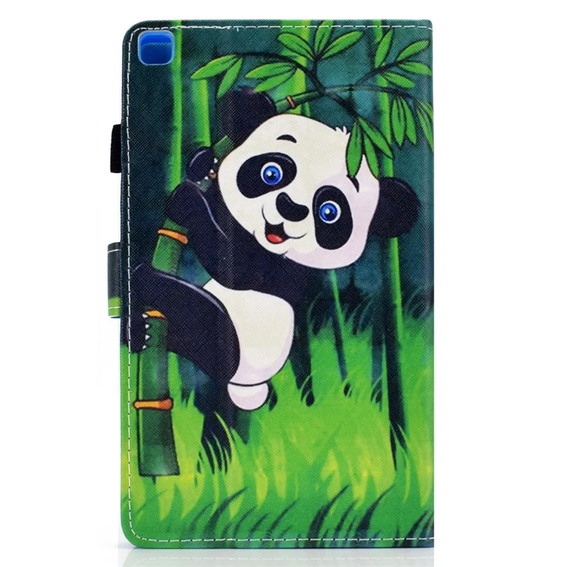 Pattern Printing Design Leather Full Protection Tablet Case for Samsung Galaxy Tab A7 Lite T220 / T225 - Panda and Bamboo
