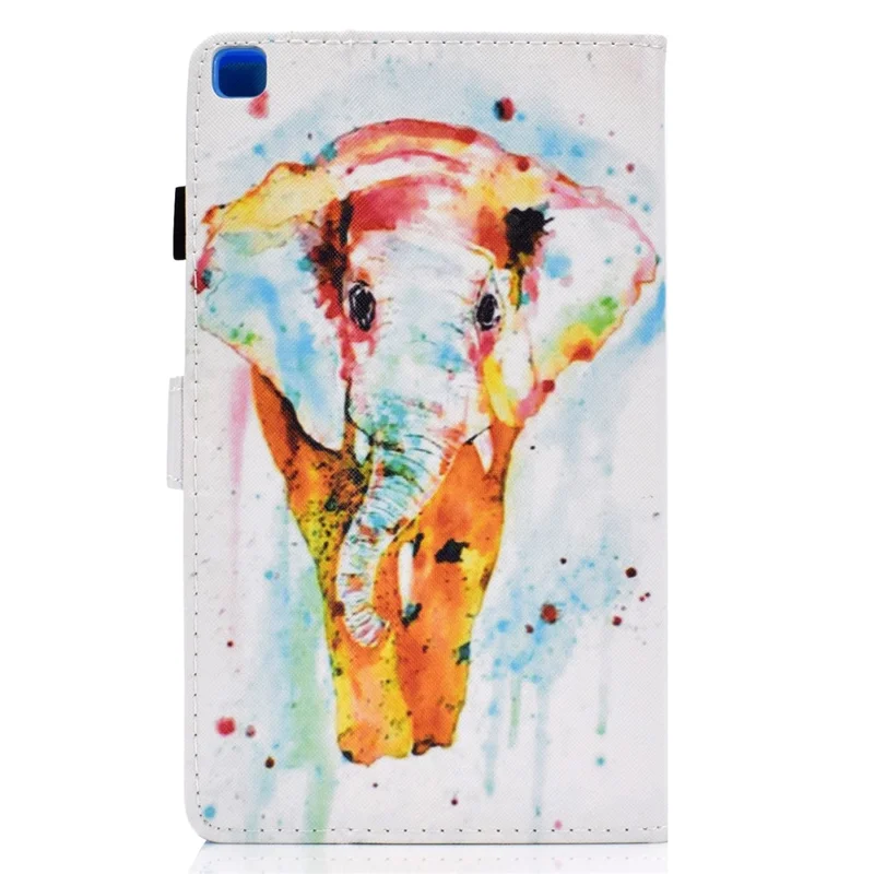 Pattern Printing Design Leather Full Protection Tablet Case for Samsung Galaxy Tab A7 Lite T220 / T225 - Elephant