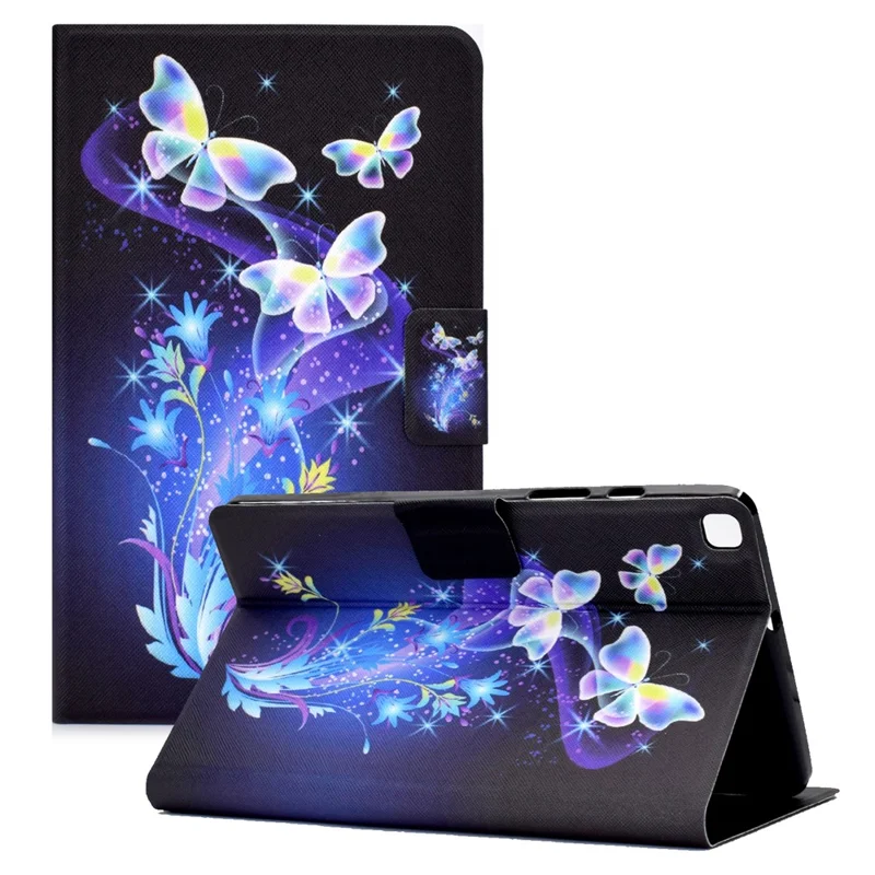 Pattern Printing Design Leather Tablet Case for Samsung Galaxy Tab A7 Lite 8.7-inch T220 / T225 - Butterflies