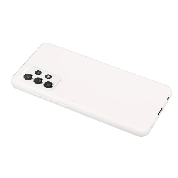 Capa de Telefone Antichoque TPU de Pele Fosca para Samsung Galaxy A52 5G/4G / A52s 5G - Branco