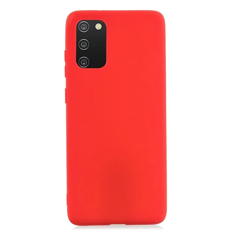 Mate Skin Shock Tpu TPU Case de Carcasa Para Samsung Galaxy A02s (164.2x75.9x9.1 Mm) - Rojo