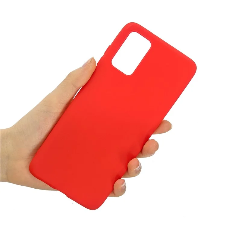 Matthaut Stoßdämpfer TPU -telefonhülle Shellabdeckung Für Samsung Galaxy A02s (164.2x75.9x9.1mm) - Rot