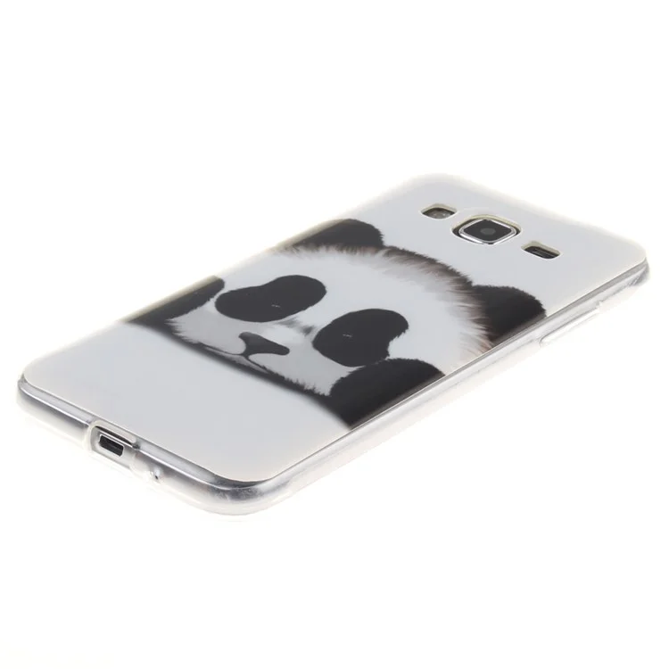 IMD Clear TPU Back Cover for Samsung Galaxy J3 (2016) / J3 - Adorable Panda