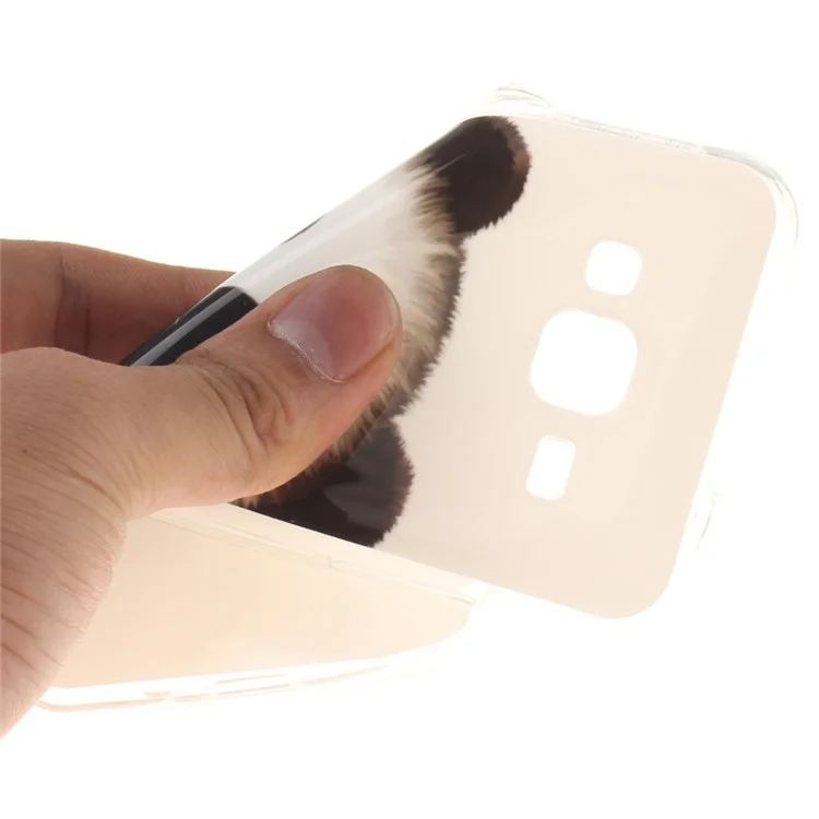 IMD Clear TPU Back Cover for Samsung Galaxy J3 (2016) / J3 - Adorable Panda