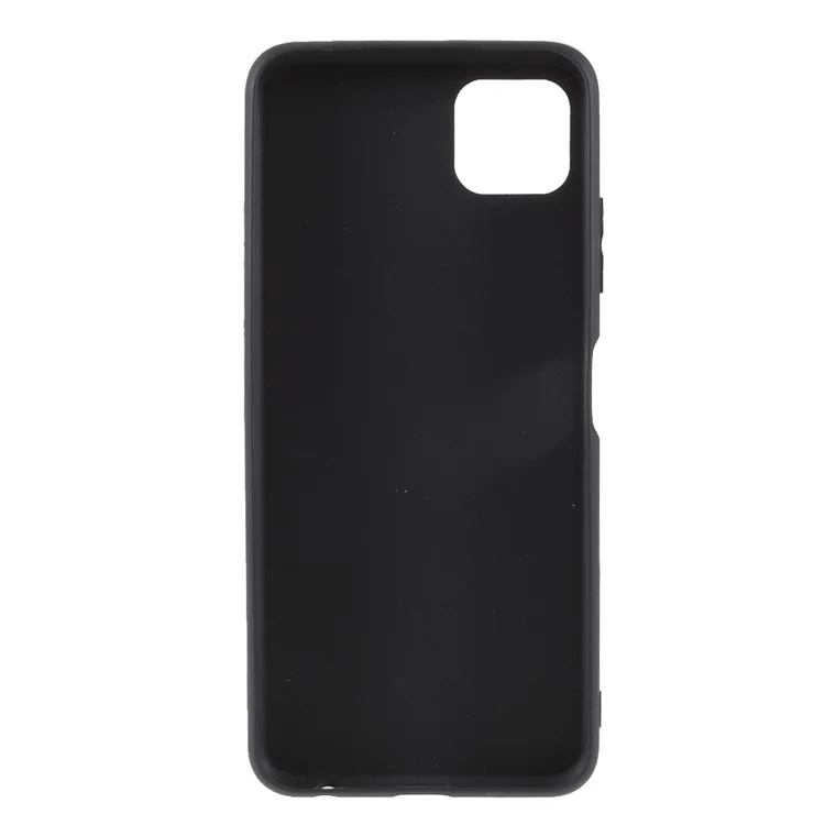 Custodia protettiva per telefono cellulare a doppia faccia opaca in TPU per Samsung Galaxy A22 5G (versione EU) - Nero
