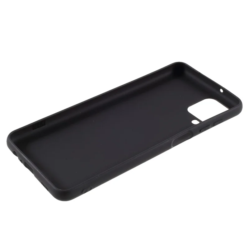 Double-Sided Matte TPU Phone Protective Case Cover Shell for Samsung Galaxy M12 - Black