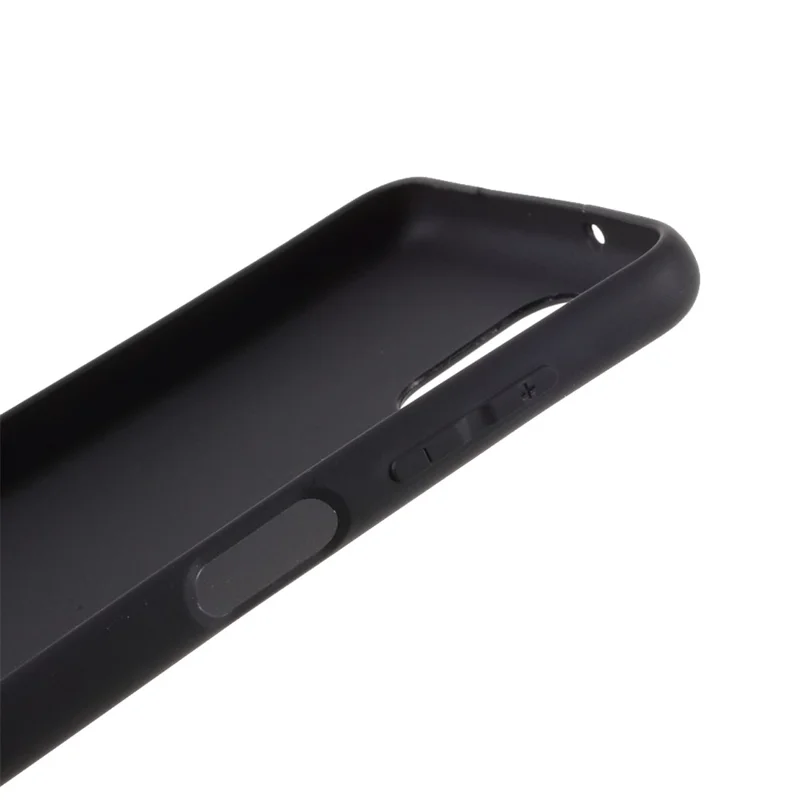 Double-Sided Matte TPU Phone Protective Case Cover Shell for Samsung Galaxy M12 - Black