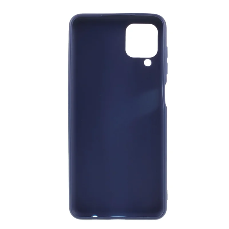 Double-Sided Matte TPU Phone Protective Case Cover Shell for Samsung Galaxy M12 - Dark Blue
