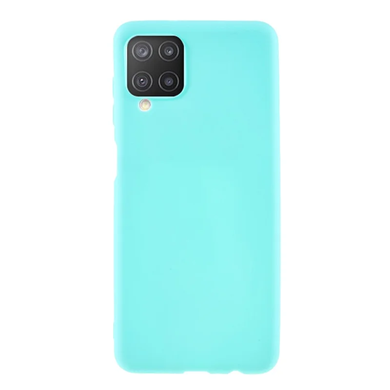 Double-Sided Matte TPU Phone Protective Case Cover Shell for Samsung Galaxy M12 - Lake Blue