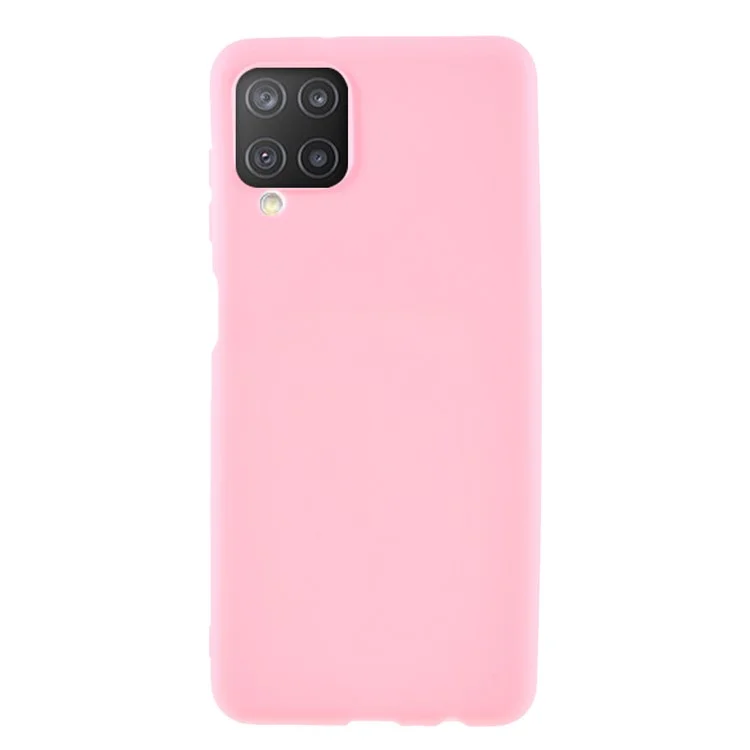 Double-Sided Matte TPU Phone Protective Case Cover Shell for Samsung Galaxy M12 - Pink