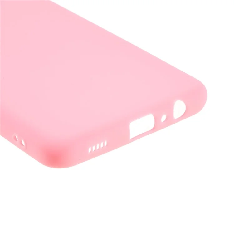 Double-Sided Matte TPU Phone Protective Case Cover Shell for Samsung Galaxy M12 - Pink