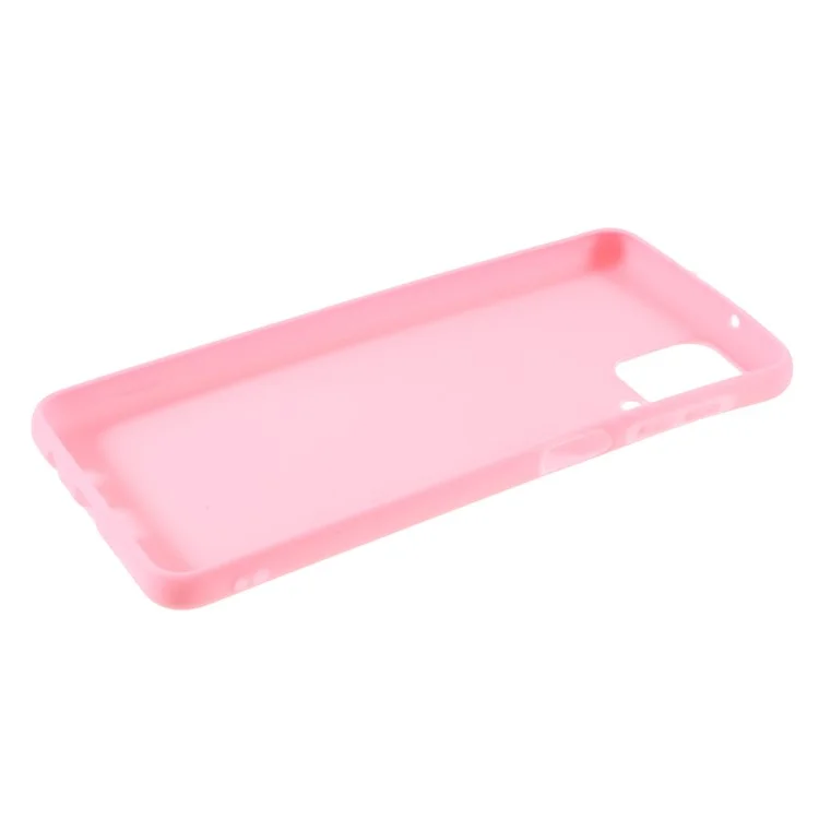 Double-Sided Matte TPU Phone Protective Case Cover Shell for Samsung Galaxy M12 - Pink