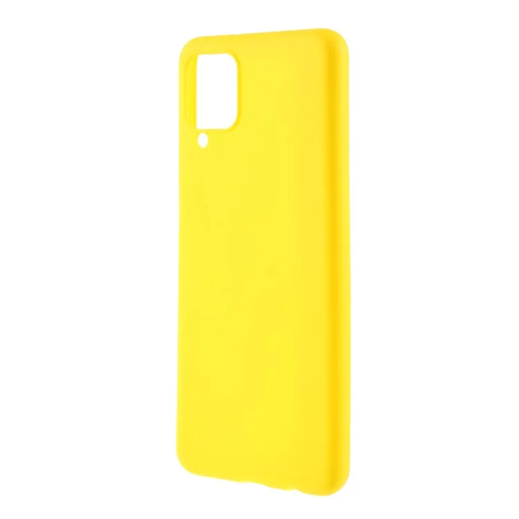 Funda protectora de teléfono de TPU mate de doble cara para Samsung Galaxy M12 - Amarillo