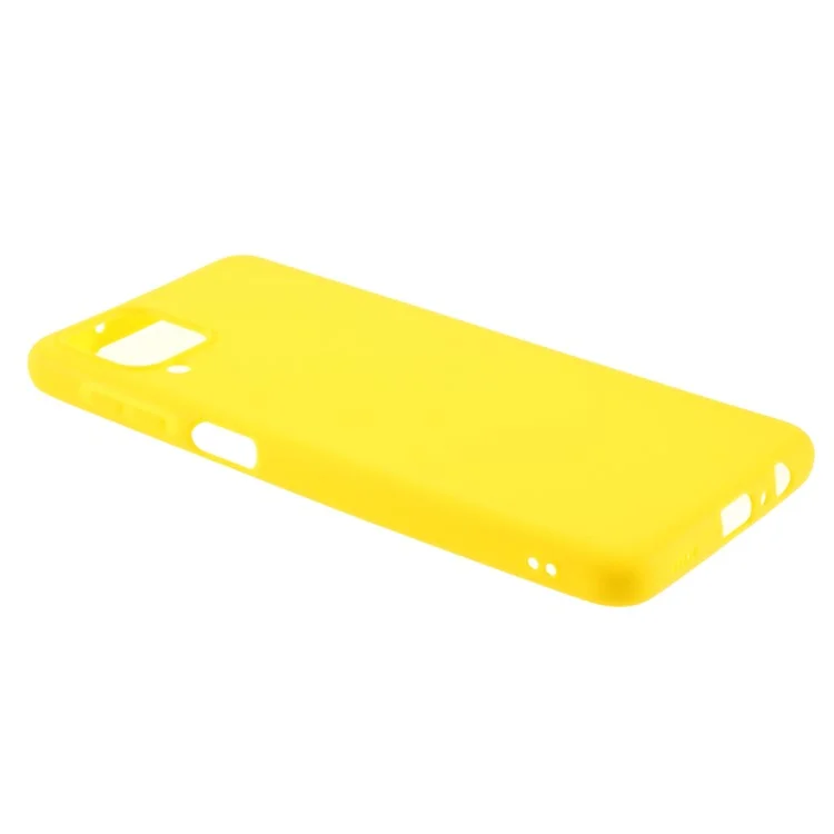 Funda protectora de teléfono de TPU mate de doble cara para Samsung Galaxy M12 - Amarillo