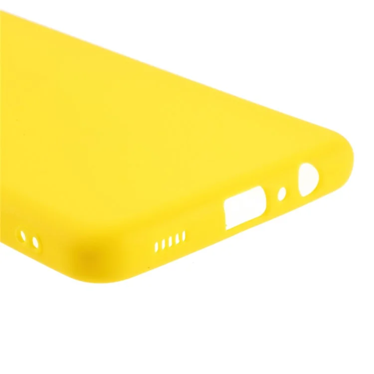 Funda protectora de teléfono de TPU mate de doble cara para Samsung Galaxy M12 - Amarillo