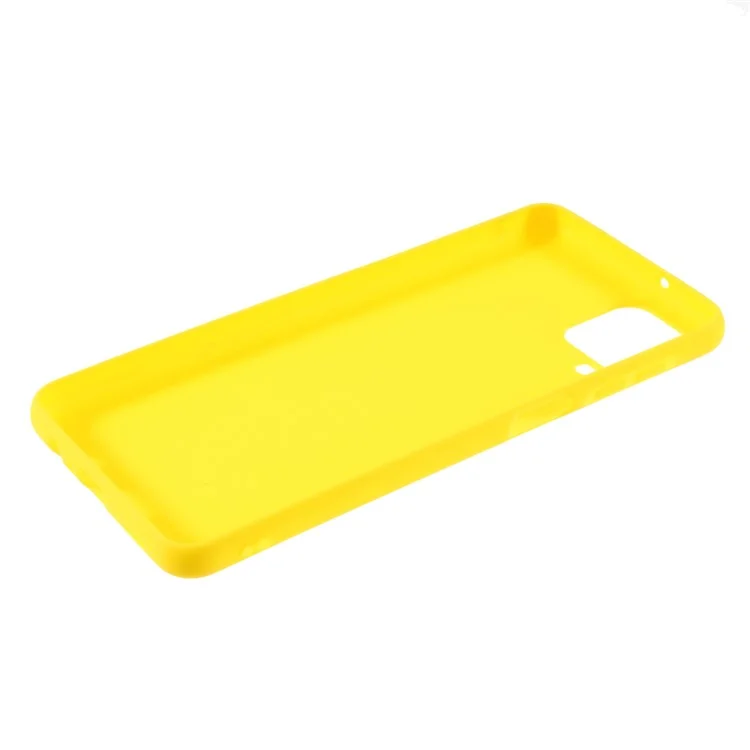 Funda protectora de teléfono de TPU mate de doble cara para Samsung Galaxy M12 - Amarillo