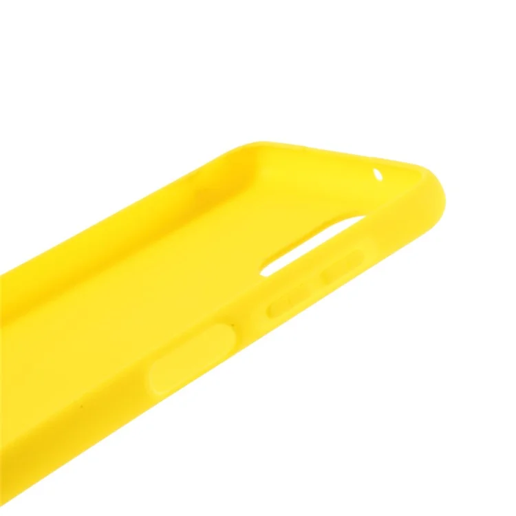 Funda protectora de teléfono de TPU mate de doble cara para Samsung Galaxy M12 - Amarillo