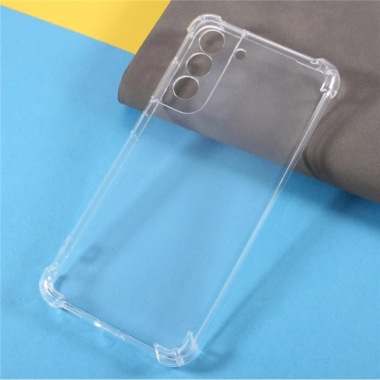 Precise Cut-Out Clear TPU Case Shockproof Phone Cover Case for Samsung Galaxy S21 FE