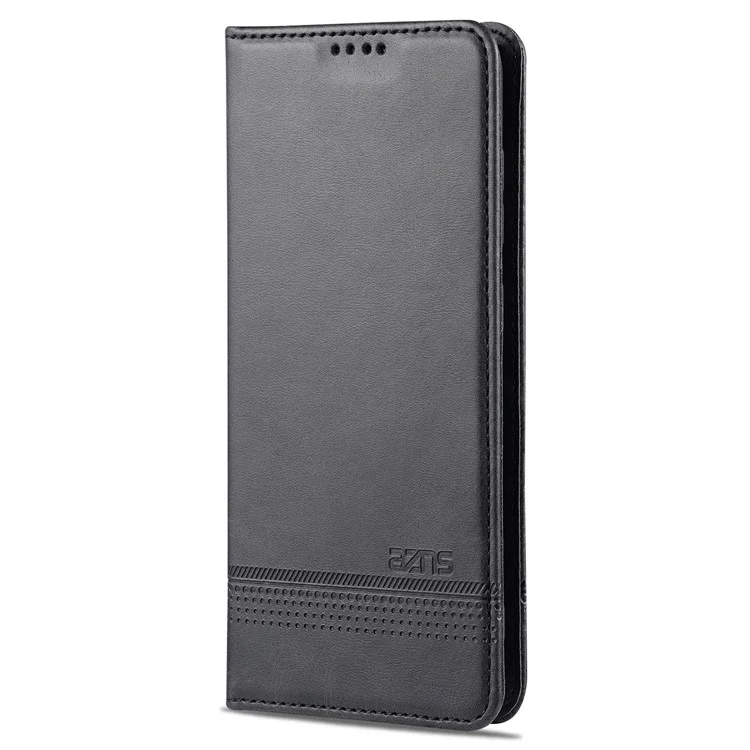 AZNS Auto-absorbiertes Magnetständer Brieftasche Hülle Leder-telefonschale Für Samsung Galaxy S21 fe - Schwarz
