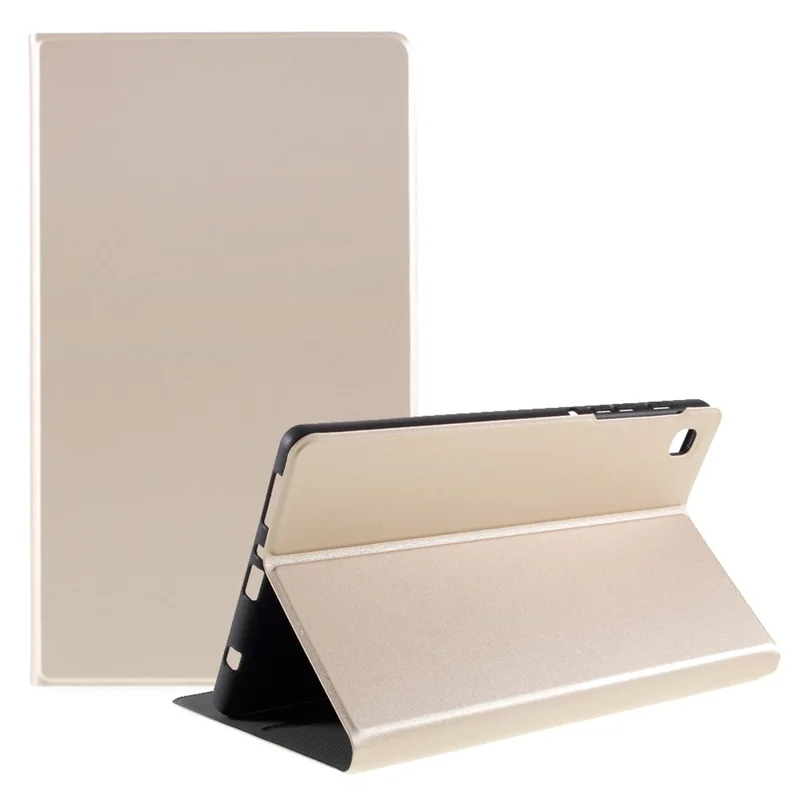 Leather Stand Protective Cover for Samsung Galaxy Tab A7 Lite 8.7-inch T220 / T225 - Gold